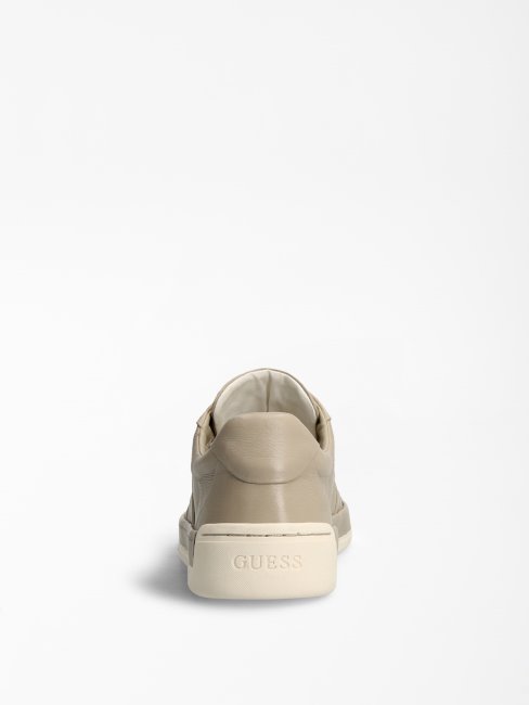 Sneaker Gris Multi Strave En Cuir Véritable Guess