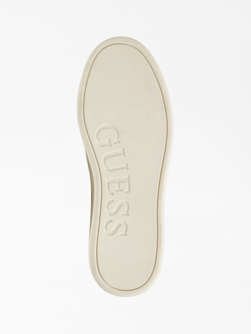 Sneaker Gris Multi Strave En Cuir Véritable Guess