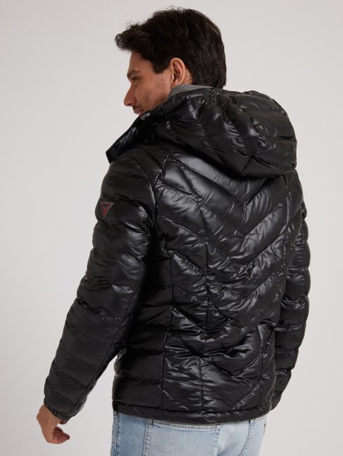 Doudoune Noire à Capuche Avec Capuche Guess New Trend