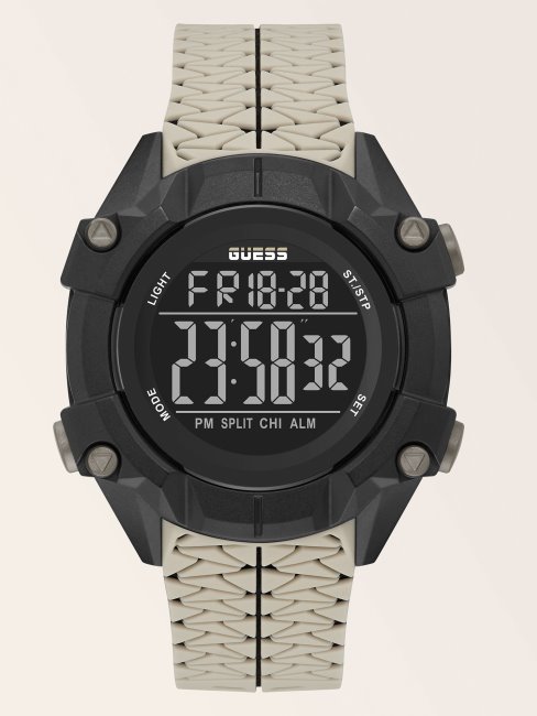 Montre Numérique Guess Blanc