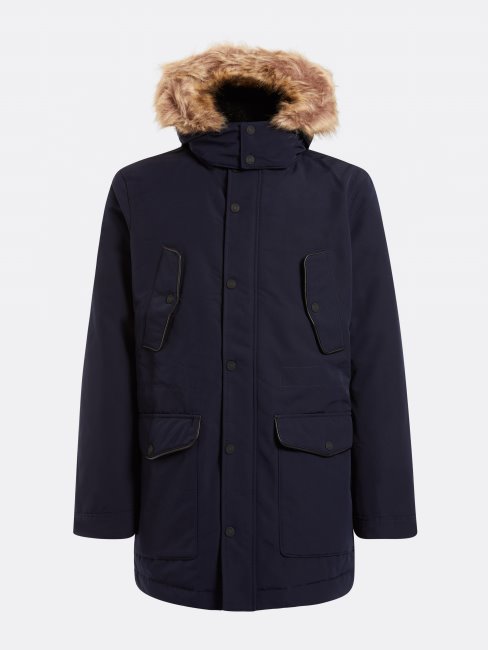 Doudoune Matelassée à Capuche Guess Bleu