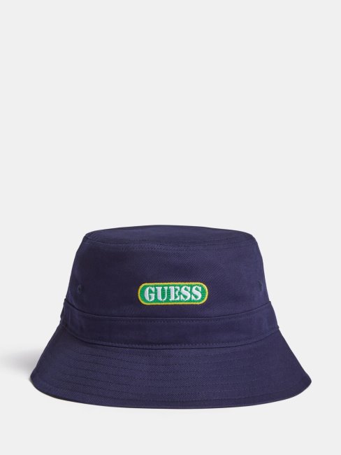 Guess Bob à Logo Sur Le Devant Bleu