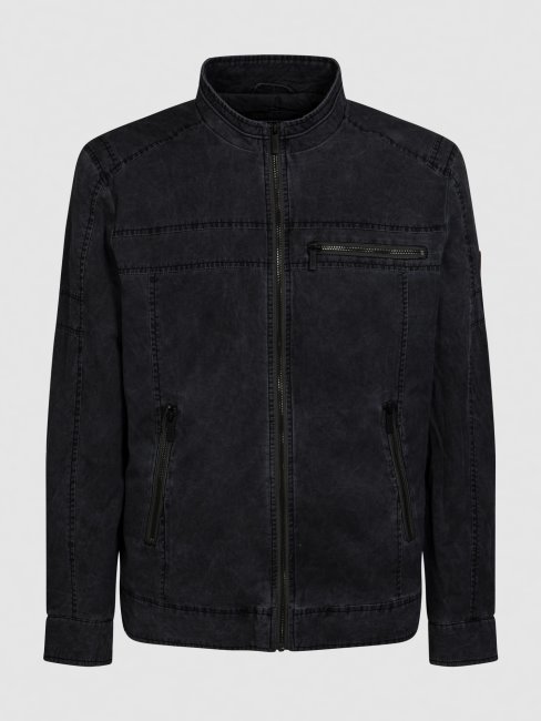 Veste Biker Matelassée Guess Gris Foncé