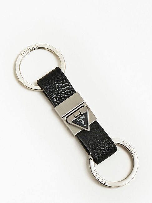 Porte-clés Triangle Logo Noir Guess