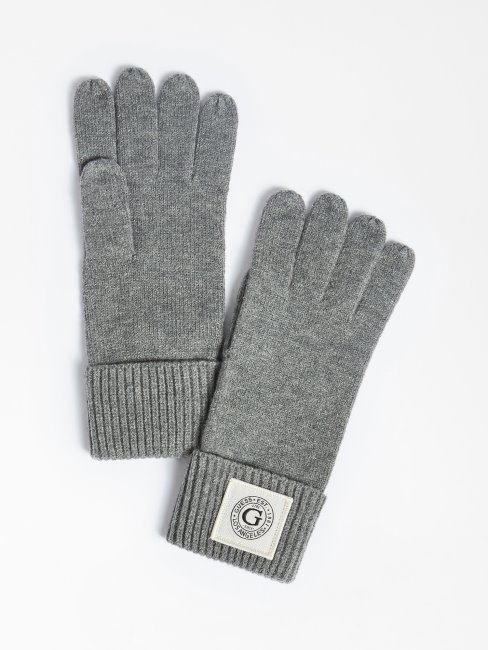 Gants En Tricot Guess Gris