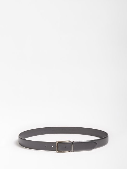 Ceinture En Cuir Véritable De Luxe Noir Guess