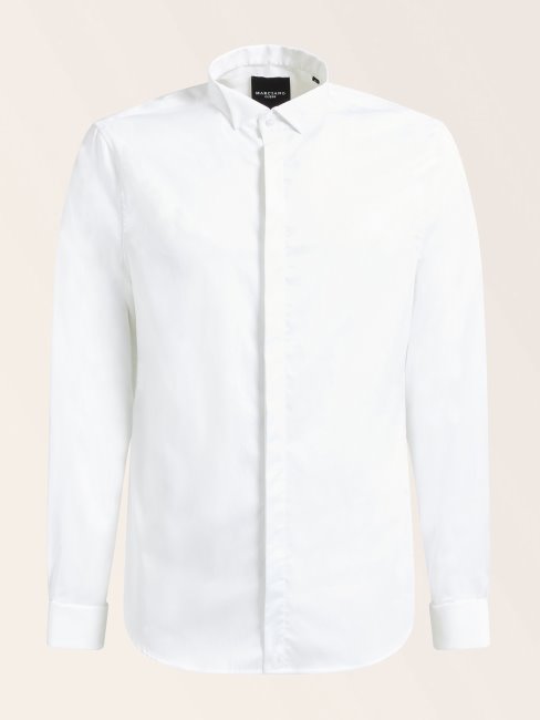 Chemise En Coton Stretch Marciano Guess Blanc