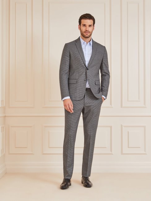 Blazer En Laine Mélangée Marciano Guess Noir