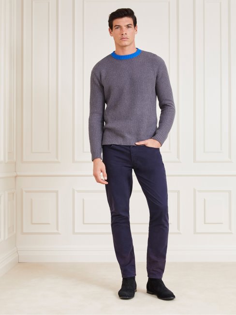 Pull Guess Gris En Mélange De Laine Marciano Multi