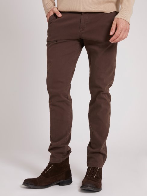 Pantalon Slim Marron Guess