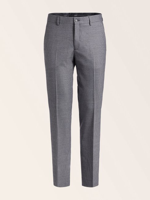 Pantalon Noir Guess Marciano En Laine Mélangée