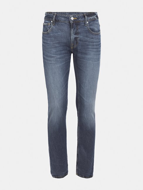 Guess Pantalon Denim Coupé Skinny Tendance Bleu