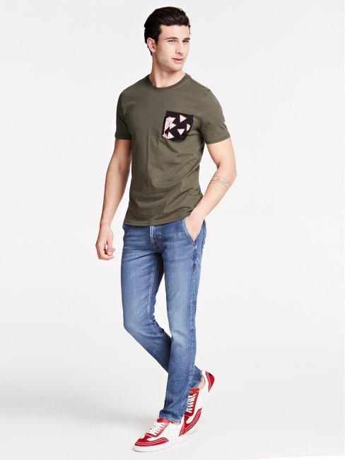 Guess Skinny Trend Fit Denim Pantalon Bleu Nouveau