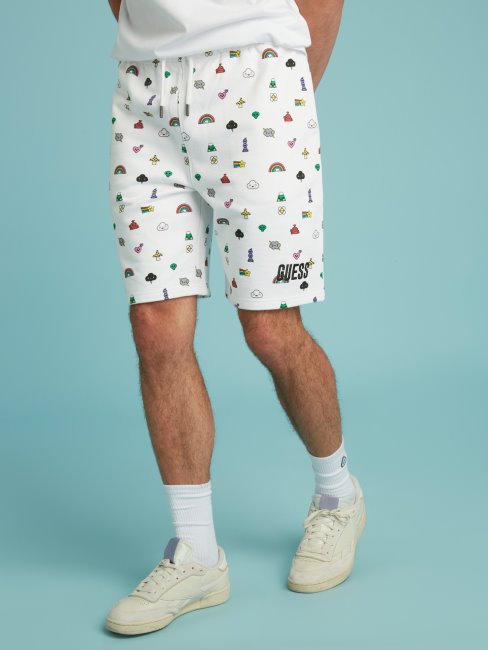 Short Blanc Multi Guess Imprimé Partout