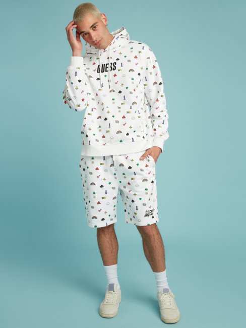 Short Blanc Multi Guess Imprimé Partout