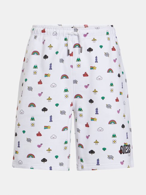 Short Blanc Multi Guess Imprimé Partout