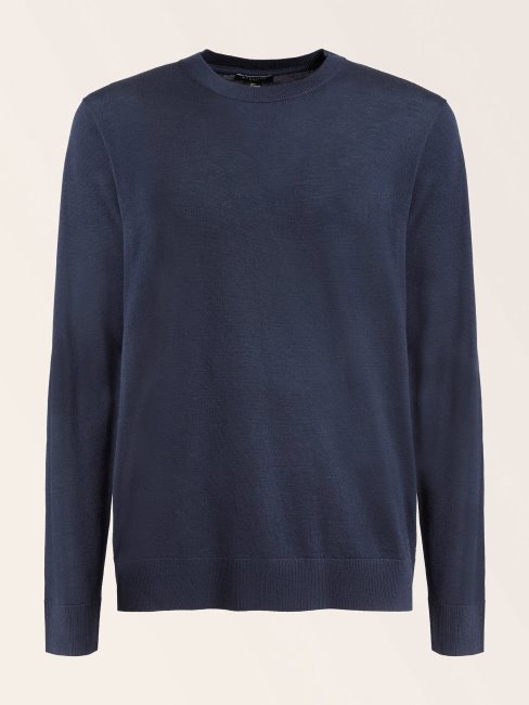 Guess Bleu Pull En Laine à Col Rond Marciano