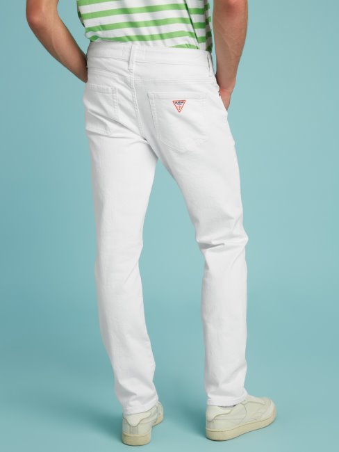Pantalon En Jean Slim Blanc Guess