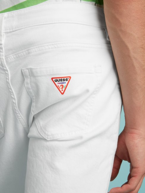 Pantalon En Jean Slim Blanc Guess