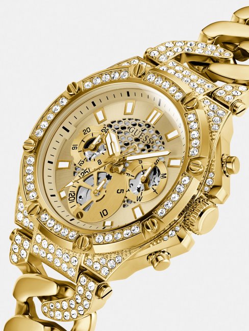 Montre à Cristaux Multifonctions Guess Blanche