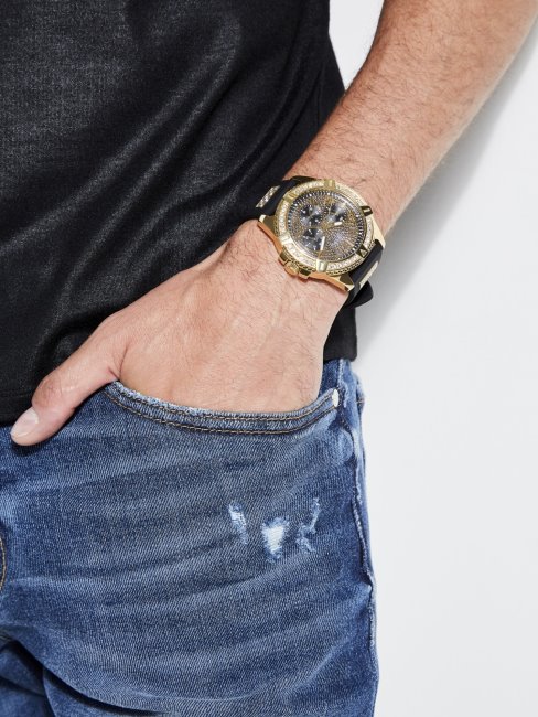 Montre Strass Multifonctions Guess Noir