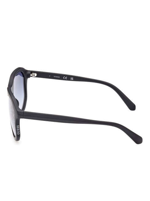 Lunettes De Soleil Rectangulaires Modèle Guess Bleu