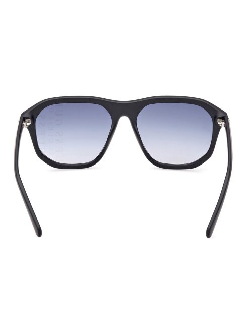 Lunettes De Soleil Rectangulaires Modèle Guess Bleu