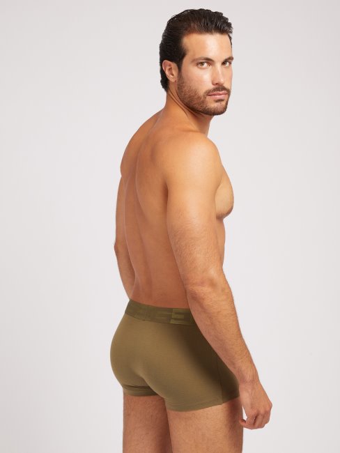 Guess Green Pack 3 Boxers Avec Logo