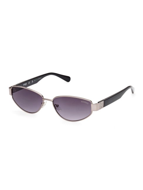 Lunettes De Soleil Ovales Modèle Guess Gris
