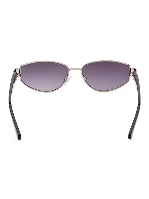 Lunettes De Soleil Ovales Modèle Guess Gris