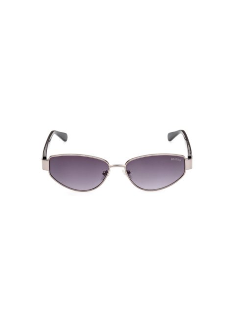 Lunettes De Soleil Ovales Modèle Guess Gris