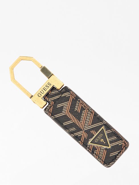 Porte-clés Noir Avec Logo Guess Ederlo G Cube