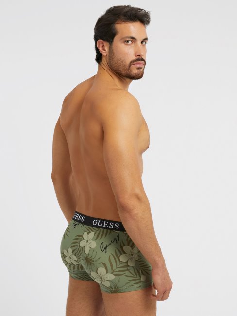 Guess Pack 3 Boxers Avec Logo Vert Multi