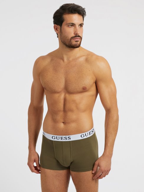 Guess Pack 3 Boxers Avec Logo Vert Multi