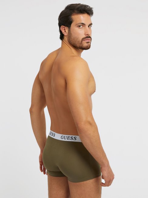 Guess Pack 3 Boxers Avec Logo Vert Multi