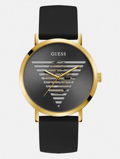 Montre Analogique Guess En Acier Noir