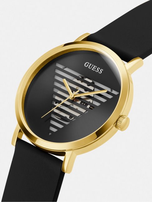 Montre Analogique Guess En Acier Noir