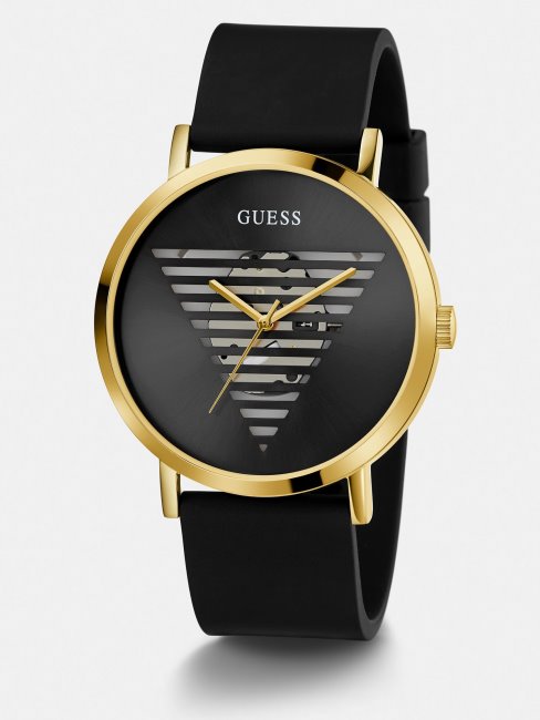 Montre Analogique Guess En Acier Noir