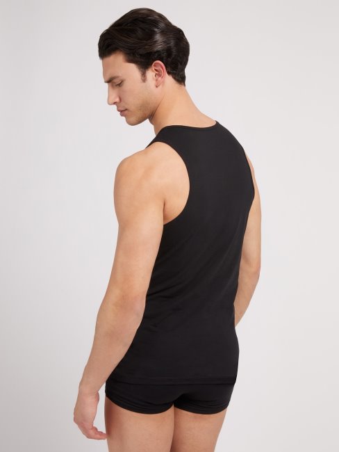 Débardeur Triangle Logo Noir Guess