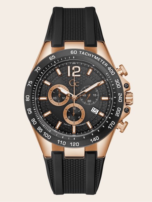 Montre Chronographe à Quartz Guess Gc Noire