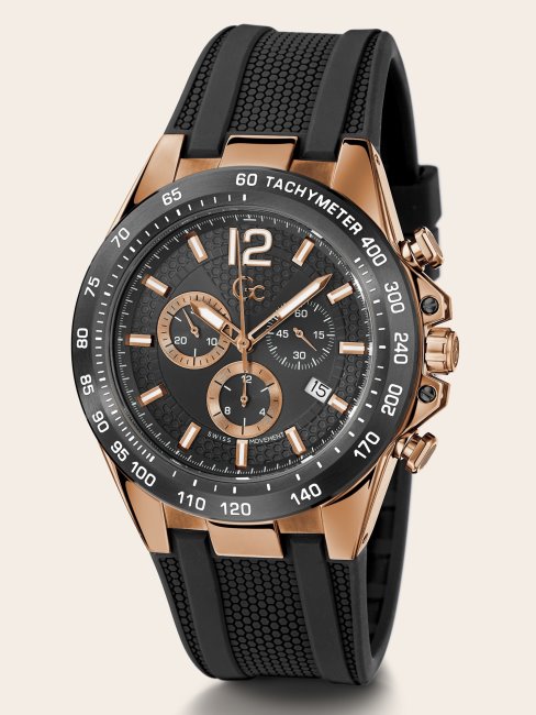 Montre Chronographe à Quartz Guess Gc Noire