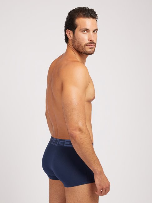 Guess Pack 3 Boxers Avec Logo Bleu