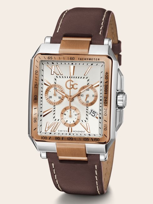 Montre Chronographe à Quartz Guess Gc Marron