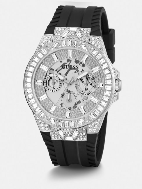 Montre Multifonction Cristal Guess Noir