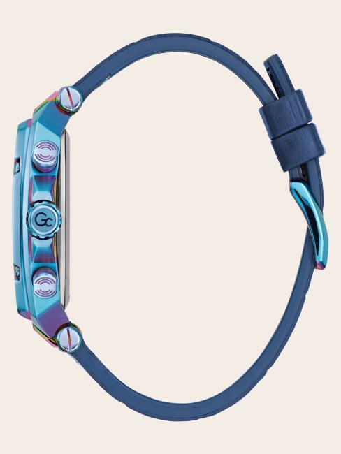 Montre Chronographe Guess Gc En Cuir Noir