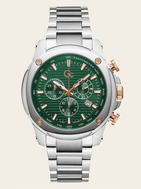 Montre Chronographe Guess Argent Gc Acier