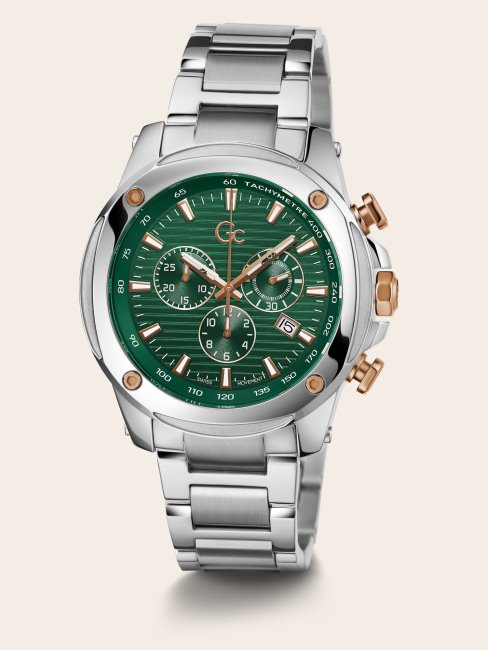 Montre Chronographe Guess Argent Gc Acier