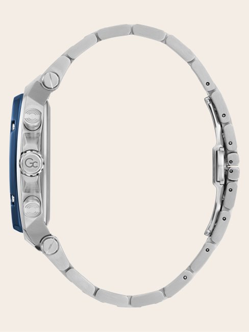 Montre Chronographe En Acier Gc Argent Guess