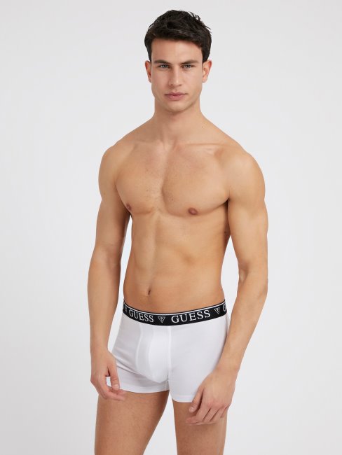 Boxer élastique Logo Guess Blanc