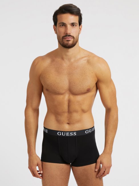 Guess Pack 3 Boxers Avec Logo Noir Multi